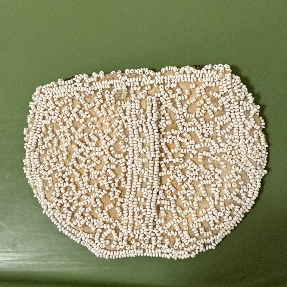 Antique Beaded Purse 1930’s. Handmade in Belgium. - Picture 2 of 6